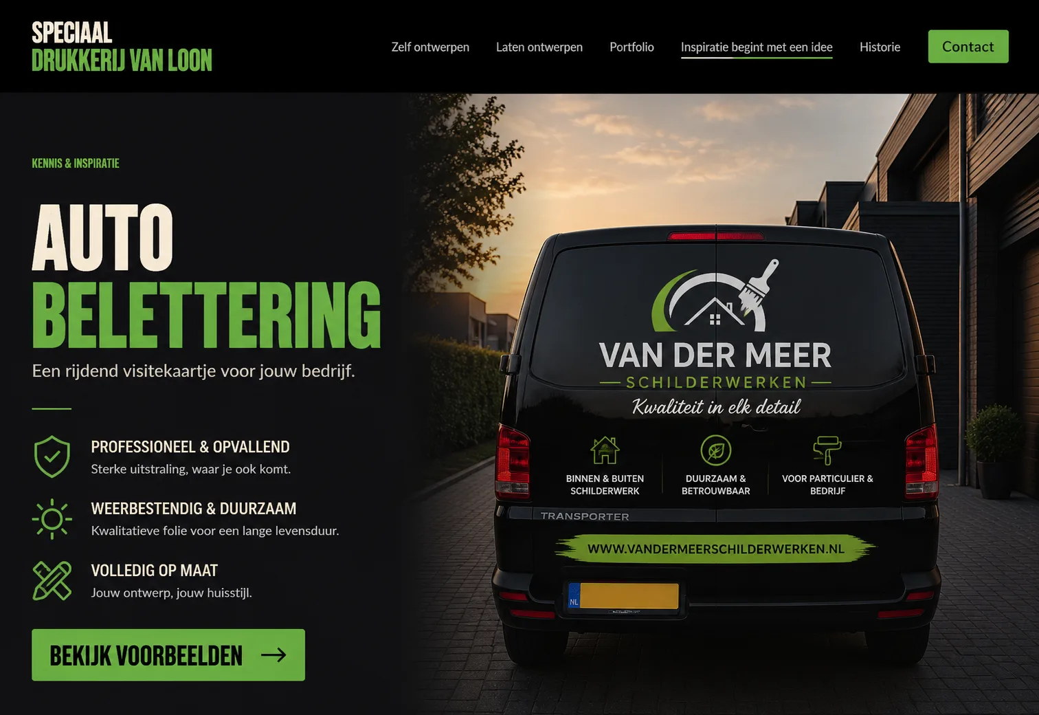 autobelettering speciaaldrukkerij van loon