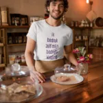 Bedrukte horecakleding met bedrijfslogo voor restaurant, café en hote